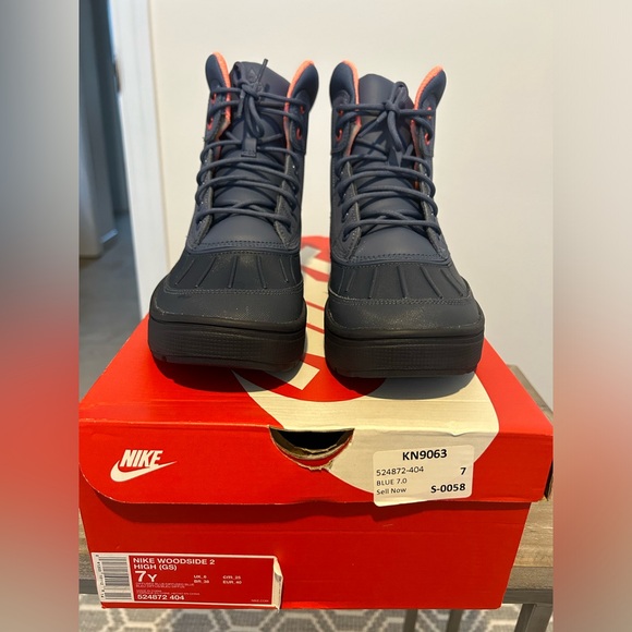 Nike Woodside 2 High GS 'Diffused Blue' - Picture 1 of 6